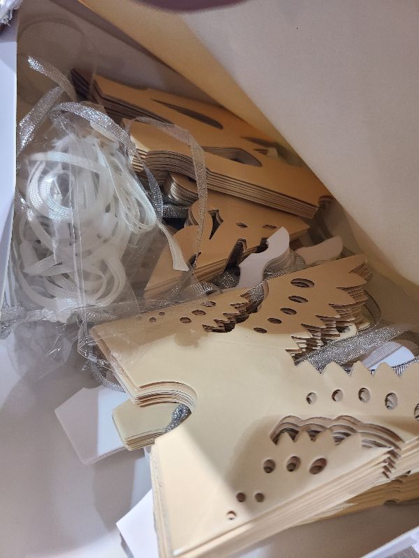 Photo 1 of 12Pcs Christmas Paper Snowflake Lanterns, 3D Christmas Paper Star Lanterns with LED Lights, 10/12 Inch White Beige Khaki Hanging Snowflake Lamps Xmas Winter Frozen Wedding New Year Party Decorations