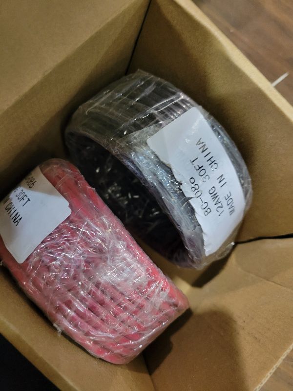 Photo 1 of 12 Gauge Electrical Wire, Red/Black Each 30FT, Flexible Low Voltage PVC Copper Clad Aluminum Extension Cord for DIY Projects,Car Speaker Wire, LED Wire, Residential Wiring 12V/24V DC
