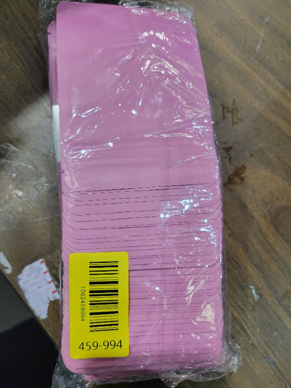 Photo 1 of 100 Pieces Smell Proof Mylar Resealable Food Storage Bags With Clear Window, Foil Pouch Stand-up for Self Sealing Supplies (Pink, 4.7 x 7.8 Inch)