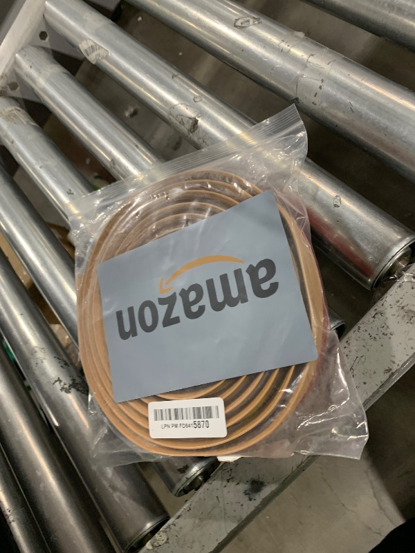 Photo 1 of 1/5 inch Height Floor Transition Strip, Self Adhesive Carpet Wood Tile Vinyl Flooring Laminate Transition Cover Edge Trim Gap Doorway Threshold for Uneven Floors (120 inches, Light Brown Coffee)