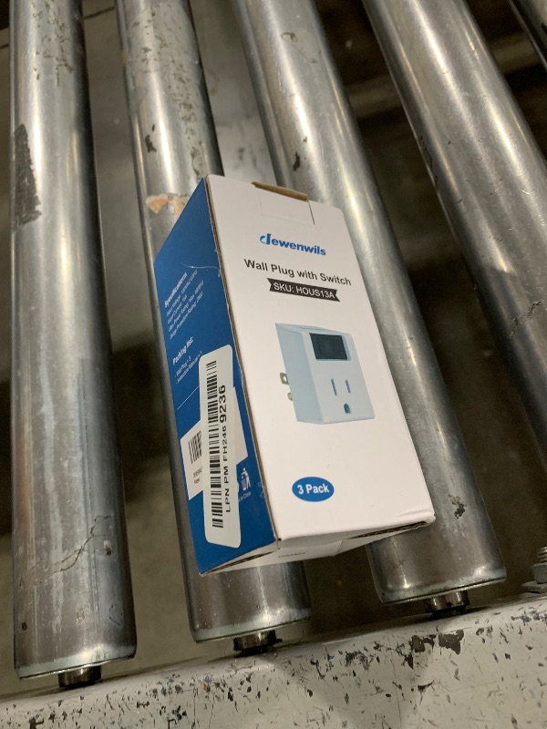 Photo 1 of [UL Listed] DEWENWILS Grounded Single Port Power Adapter with On/Off Switch, 3 Prong Electrical Plug Outlet Switch, 15A Circuit Breaker, 280J Surge Protector, White, 3 Pack