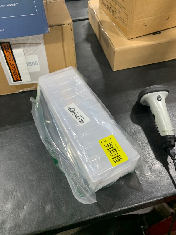 Photo 1 of 11 Box Cable Organizer Storage Box, Desktop Cable Management with Switch, Power Cord Organizer for Office,Home,Desk Accessories Storage Stationery Supplies and Accessories?Clear? (11 Box)