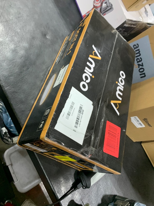 Photo 1 of Amico 12 Pack 4 Inch 5CCT LED Recessed Ceiling Light with Night Light, 2700K/3000K/3500K/4000K/5000K Selectable Ultra-Thin Lighting, 10W=90W, 700LM, Dimmable Canless Wafer Downlight - ETL&FCC