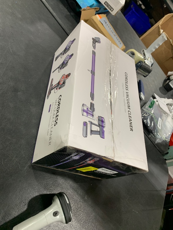 Photo 1 of WLOTPO Cordless Vacuum Cleaner for Home, Lightweight Stick Vacuum Cordless Rechargeable with Power Suction, Up to 35 Mins Runtime, Hardwood Floor Vacuum for Pet Hair, Carpets, Tile(Deep Red)