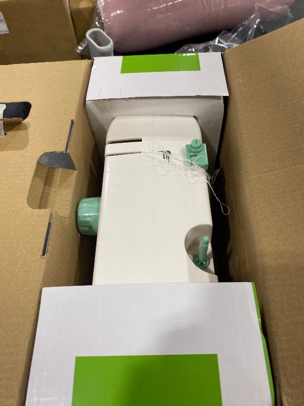 Photo 1 of *SEE CLERK NOTES* Mini Dual-Speed Sewing Machine Double Needle & Double Thread 12 Stitch Modes Beginner-Friendly Household Sewing Machine, ldeal for Adults & Beginners