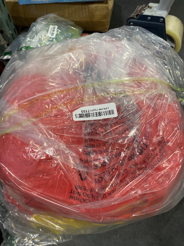 Photo 1 of 12 Ft Ht x 14 Ft L Giant Christmas Inflatables Santa Elf Ride Dinosaur Holding Candy Cane Christmas Blow Up Yard Decorations Built-in LEDs Christmas Decorations Outdoor Party Holiday Xmas Decor Lawn