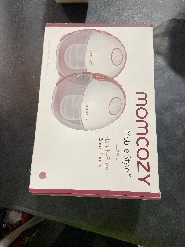 Photo 1 of Momcozy Breast Pump Hands Free Mobile Style | M6, Wearable Breastfeeding Pump Ideal Rhythm for More Milk, DoubleFit Flange More Fit & Discreet with 3 Modes & 9 Levels, 24mm - 2 Pack Cozy Red