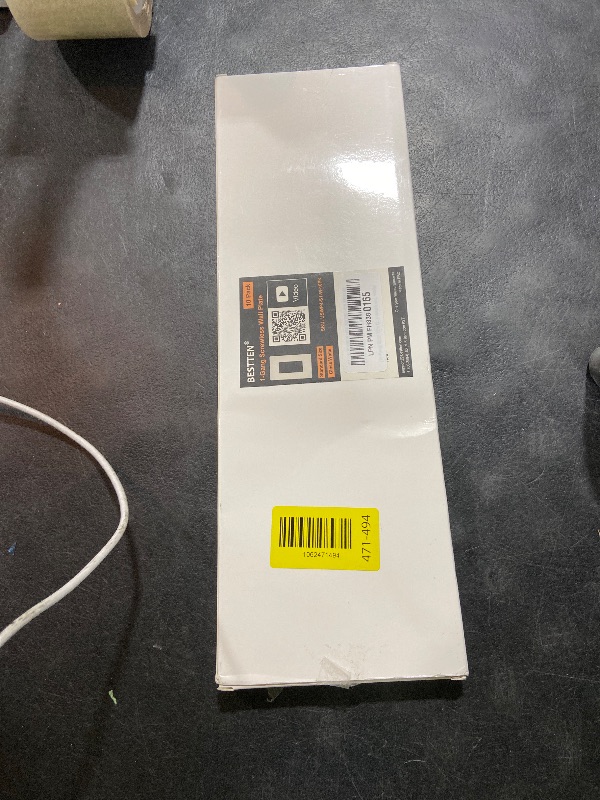 Photo 1 of 10 Pack BESTTEN Decorator Screwless Outlet Wall Plate, USWP4 Glossy Off White, 1 Gang Switch Cover, H4.69” x W2.91”