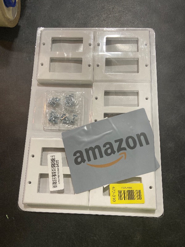 Photo 1 of [10 Pack] BESTTEN Decorator Wall Plate, 2 Gang Standard Size Outlet Cover for GFCI and USB Receptacles, H4.53” x W4.57”, Unbreakable Polycarbonate Material, UL Listed, White