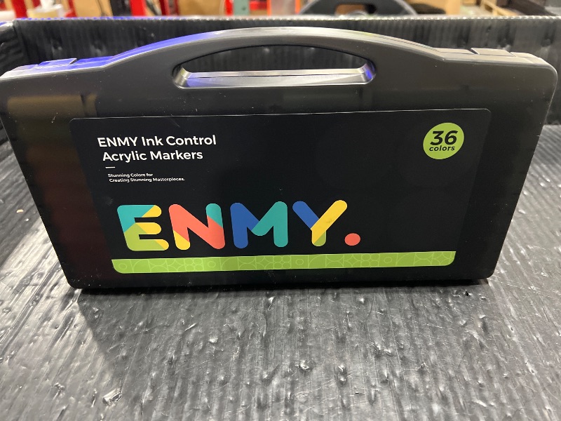 Photo 1 of ENMY 36 Colors Direct Liquid Acrylic Paint Pens, Acrylic Paint Markers Pens, Fabric Markers for Textile, Canvas, Rock, Glass, Wood, Paper, DIY, Acrylic Markers for DIY Craft Supplies