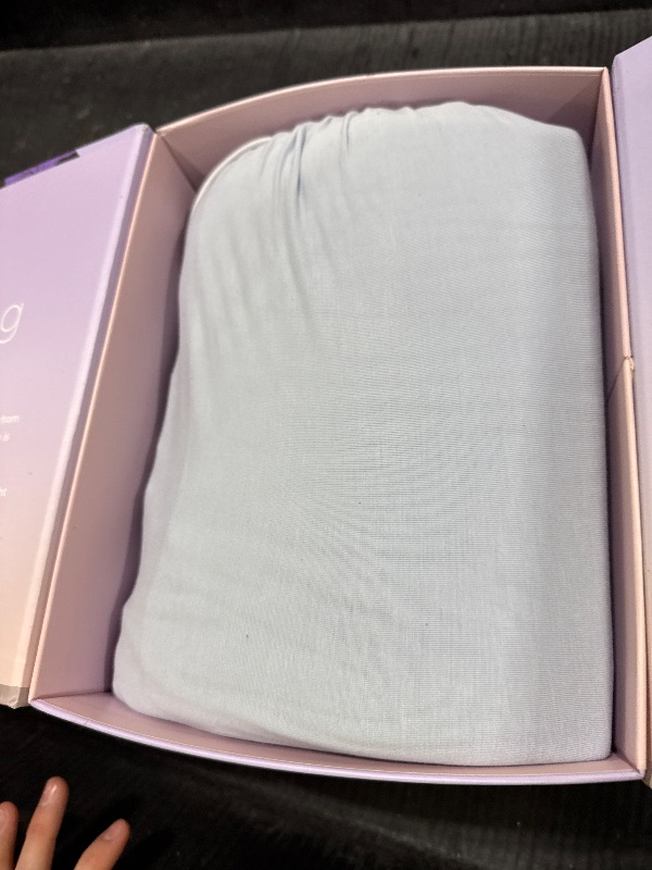 Photo 1 of Purple Deep Pocket SoftStretch Sheets, King/Cal King, Rayon Blend, Moisture-Wicking, Morning Mist, Fits Other Mattresses, Adaptive Support
