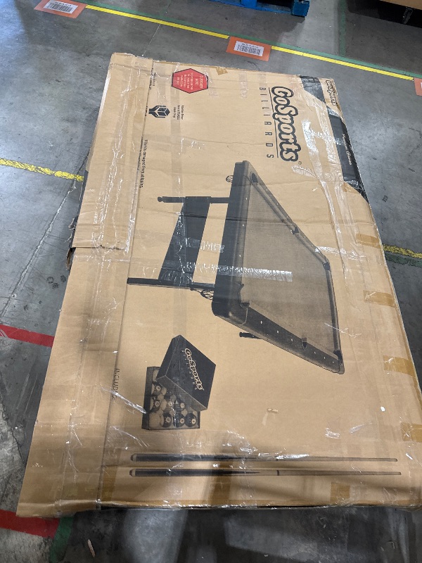 Photo 1 of GoSports 6 ft or 7 ft Billiards Table - Portable Pool Table - Includes Full Set of Balls, 2 Cue Sticks, Chalk, and Felt Brush; Choose Your Size and Color