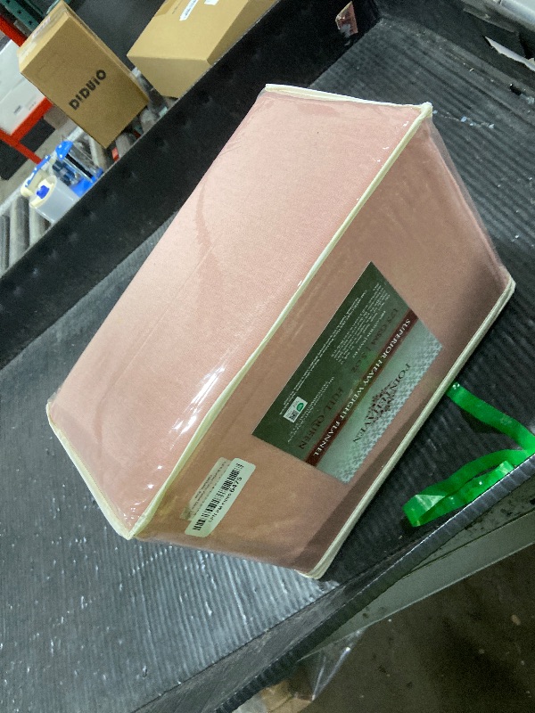 Photo 1 of Pointehaven Flannel Oversized Duvet Set, Full/Queen, Rose Quartz