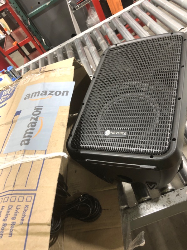 Photo 1 of NBVOICE Professional Portable All-in-One Integrated 2-Way PA System Fixed Setup, Suitcase Design w/ 8-Channel Mixer, 2 Speaker Stands, Bluetooth, Mic for Performances, Presentations