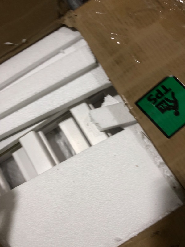 Photo 1 of ONLY BOX 2 OF 2 -----------------------------------------------------------------------------------------------------------------------Rovibek House Bunk Bed Twin Over Twin - House Bed Wood Loft Bed for Kids, Girls, Boys, with Stairs, Windows Storage, Gua