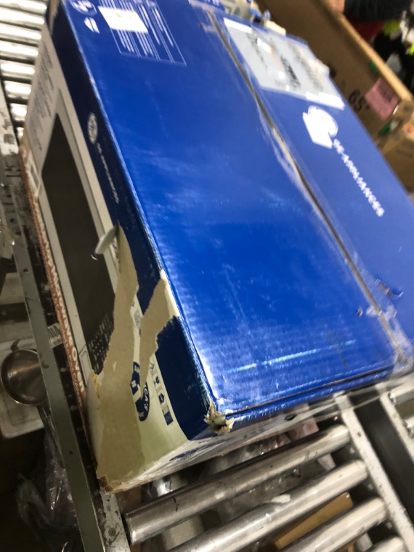 Photo 1 of *USED** GE Countertop Microwave Oven,1, 200-watt Capacity, 2.0 Cubic Ft., 8 Auto Setting Cooking Settings, Child-Lock Technology, Kitchen Essentials for the Countertop, Dorm Room or Apartment, Stainless Steel