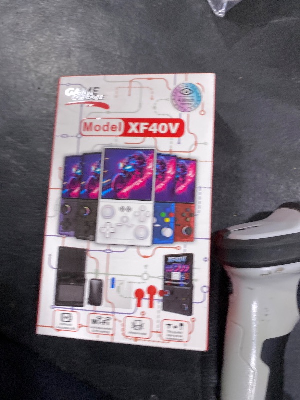 Photo 1 of XF40V Retro Handheld Game Console, Retro Gaming Console 4.0'' IPS Screen Linux System Built-in 64G TF Card, Open Source Linux System, Preloaded 20000+ Classic Games, Portable Video Gaming (White-64G)