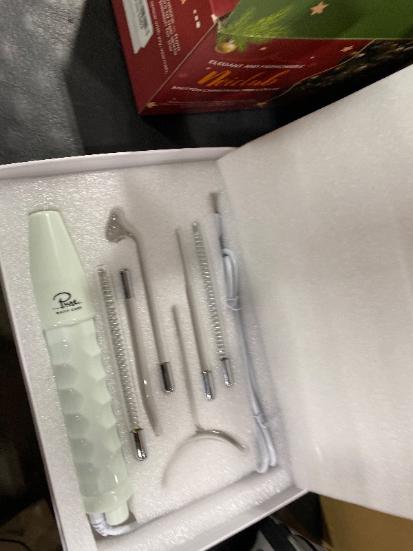 Photo 1 of Pure Daily Care NuDerma Clinical Portable Skin Therapy Wand, Machine with 6 Fusion Neon + Argon Wands – Anti Aging - Clarifying - Skin Tightening & Radiance - Wrinkle Reducing