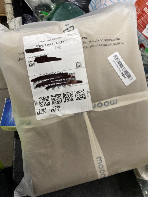 Photo 1 of MooMee Bedding Duvet Cover Set 100% Washed Cotton Linen Like Textured Breathable Durable Soft Comfy (Solid Light Camel, Super King 108"x98")