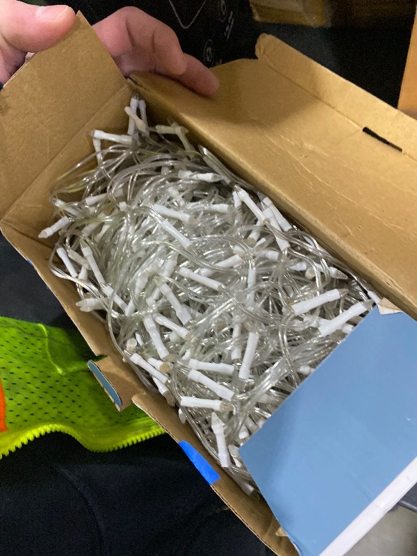 Photo 1 of 1296LED Christmas Lights with 288 Drops, 131ft 8 Modes Christmas String Lights Outdoor, Waterproof Christmas Decorations Fairy Lights with Timer Memory for Xmas Party Patio Window Fence Warm White