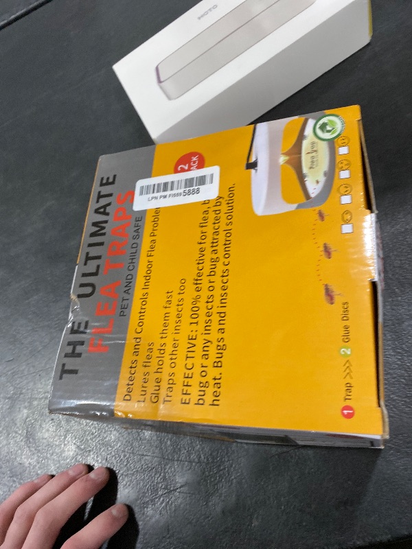 Photo 1 of Micnaron Flea Traps for Inside Your Home 2 Packs, Flea Light Trap for Indoor, Bed Bug Killer with Sticky Pads & Light Bulb Replacement, Natural Fleas Insect Infestation Treatment Trap