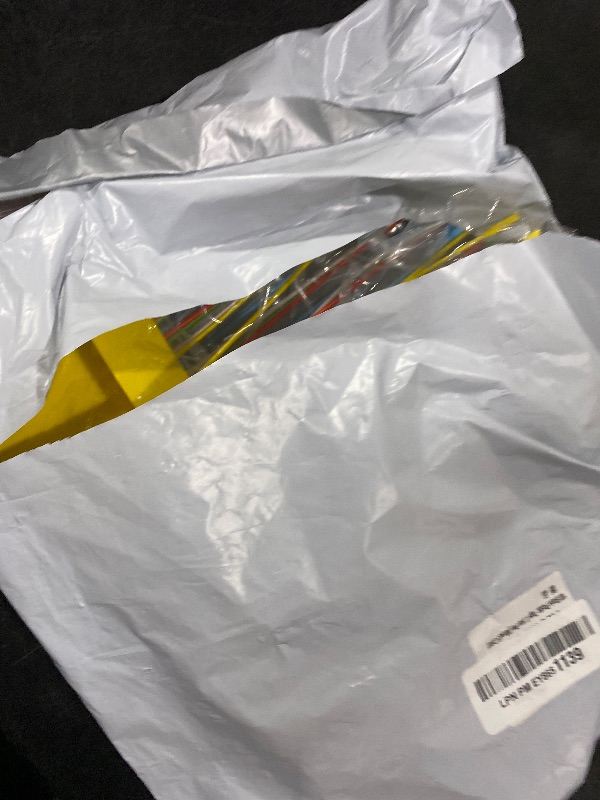 Photo 1 of 100 Blank Plastic Tags for Labeling Waterproof Hanging Labels Writable Tags Seal Plastic Marking Label for Clothes Bags Keys Inventory with One Marker Pen (Mixed 5 Color)