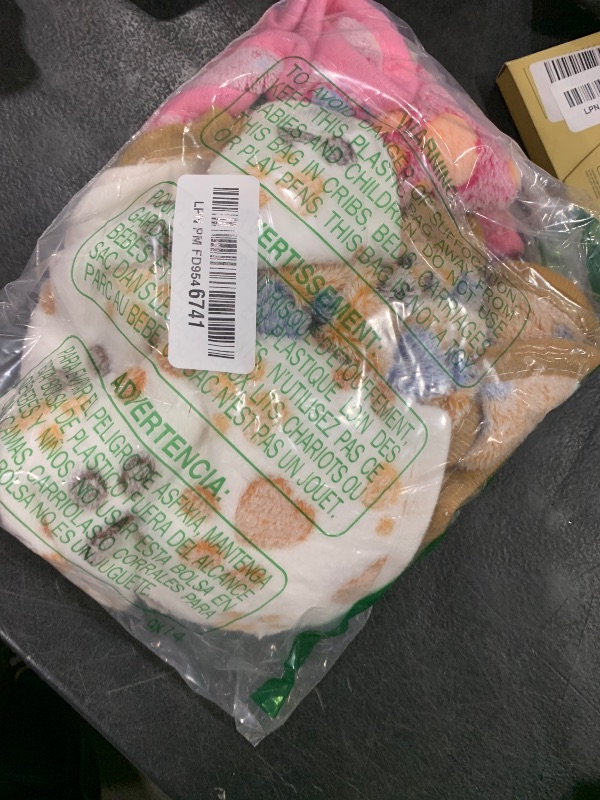 Photo 1 of 1 Pack 3 Blankets Super Soft Fluffy Premium Fleece Pet Blanket Flannel Paw Printed Throw for Dog Puppy Cat (Small 23x16'', Brown, Pink, White)