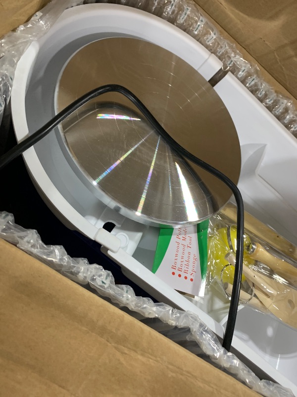 Photo 1 of *SEE CLERKS NOTE* BACHIN Pottery Wheel Pottery Forming Machine 25CM 350W Electric Pottery Wheel with Foot Pedal DIY Machine for Work Art Craft DIY