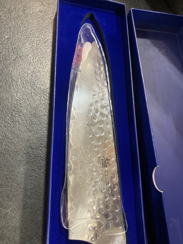 Photo 1 of HOSHANHO 8 Inch Japanese Gyuto Chef Knife, 9 Layers 10Cr15CoMoV High Carbon Steel Kitchen Knife, Professional Hand Forged Cooking Knife with Ergonomic Rosewood Handle