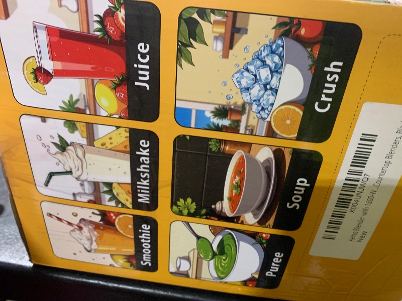 Photo 1 of Aeitto Blenders for Kitchen with 68Oz. Large Capacity, 1800W Max Power Smoothie Blender, 3 Preset Programs & 7 Speeds, Professional Countertop Blender for Smoothies, Ice Crush, Generation2 Silver