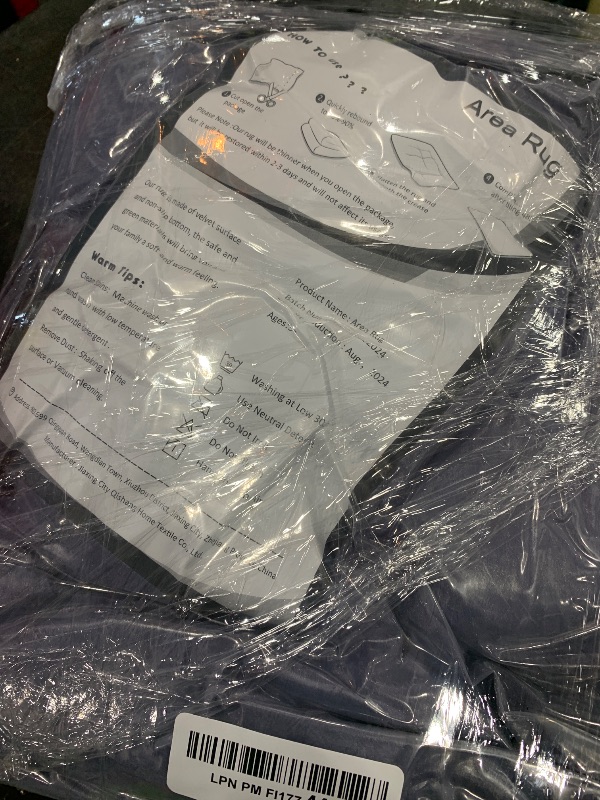 Photo 1 of Ultra Soft Fluffy Rugs for Bedroom 4x6 Feet, Shag Area Rugs for Living Room, Large Comfy Furry Rug for Boys Kids Baby Room Decor, Non Slip Nursery Rug Modern Indoor Fuzzy Floor Carpet, Grey Purple