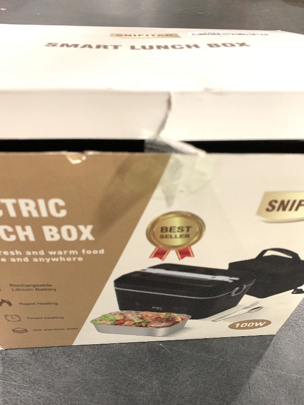 Photo 1 of Cordless Electric Heated Lunch Box,Pro 24000mah Heated Lunch Box,Battery Powered, 1.2L Portable Food Heater-3D-5 Side Heating-Intelligent Temperature Control,Suitable For Trucks,Offices,Travel