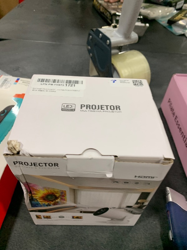 Photo 1 of Mini Portable Projector with 4K Support, Bluetooth 5.4 WIFI6, 5watt Sound Base Speaker, 160 ANSI, Android 11, 210° Rotation , Auto Keystone Correction Video Projector HY300 ULTRA