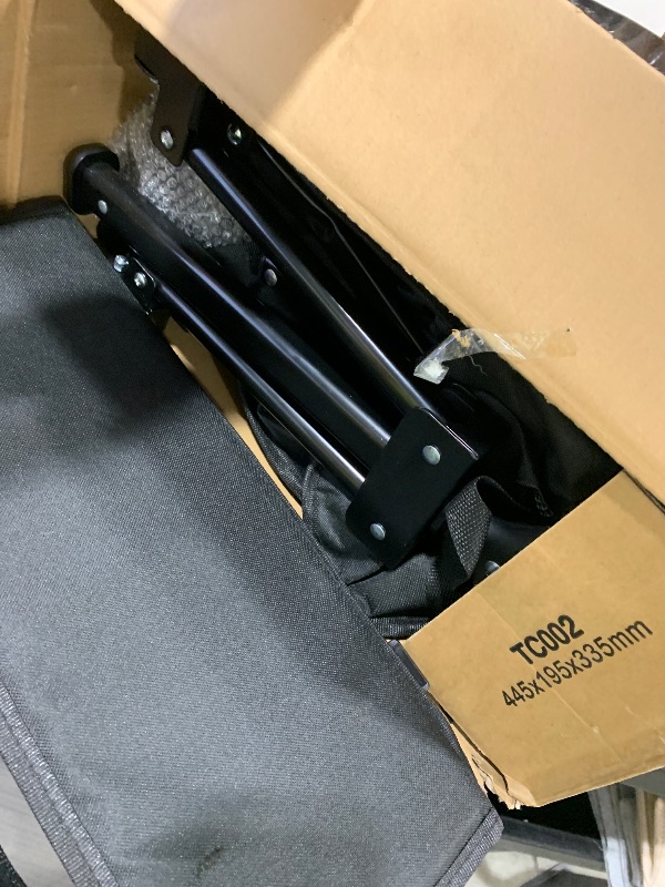 Photo 1 of Favoyard Extra Large Collapsible Wagon Carts Foldable 360LBS Heavy Duty Beach Wagons with Big Wheels & Brakes Portable Folding Cart for Shopping Grocery Utility Sports Garden Camping Outdoor, Black