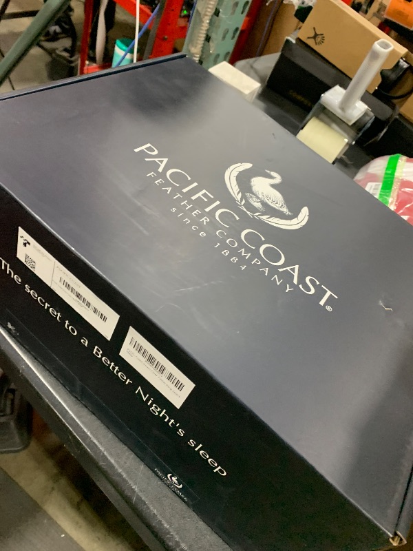 Photo 1 of Pacific Coast White Goose Down Fiber Pillows, Bed Pillows for Back, Stomach and Side Sleepers, King Size Pillows Set of 2, Hotel Collection, Fluffy, Medium