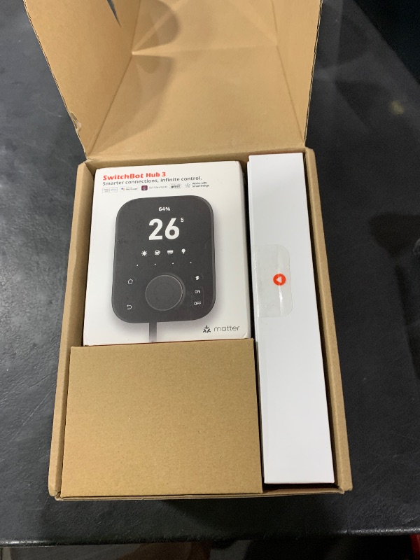 Photo 1 of SwitchBot Universal Remote Control with Hub 3, Multi-use Smart Remote with Customize App, Control 25 IR/Bluetooth Devices and 10 Scenes, Compatible with TV/AC/SwitchBot BLE Devices