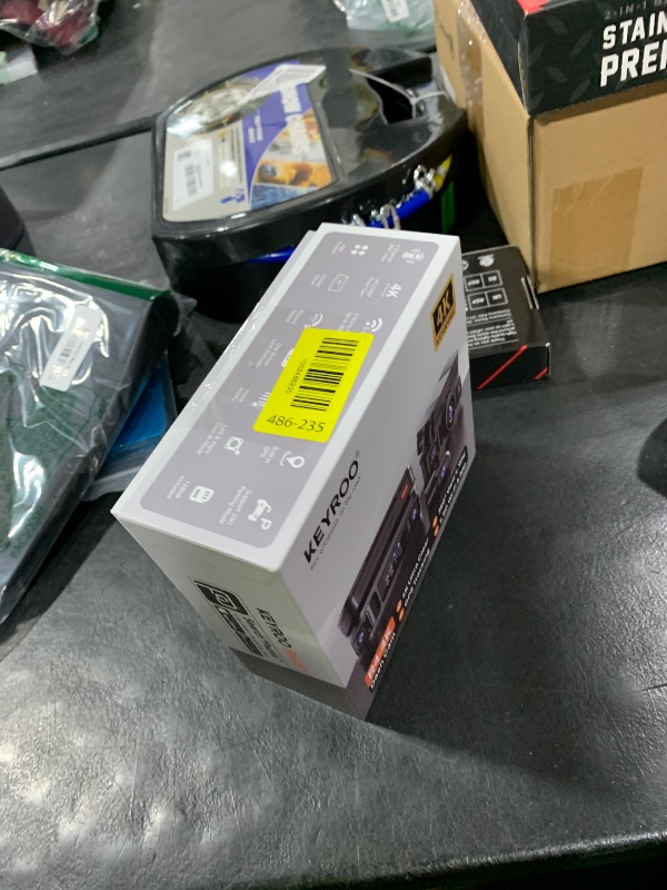 Photo 1 of KEYROO 360° View 4K 4 Channel Dash Cam Front and Rear Inside Left Right, Built-in GPS, 5.8GHz WiFi, Car Dash Camera for Cars with App Connect, Support Parking Mode, G-Sensor, Free 128GB Card