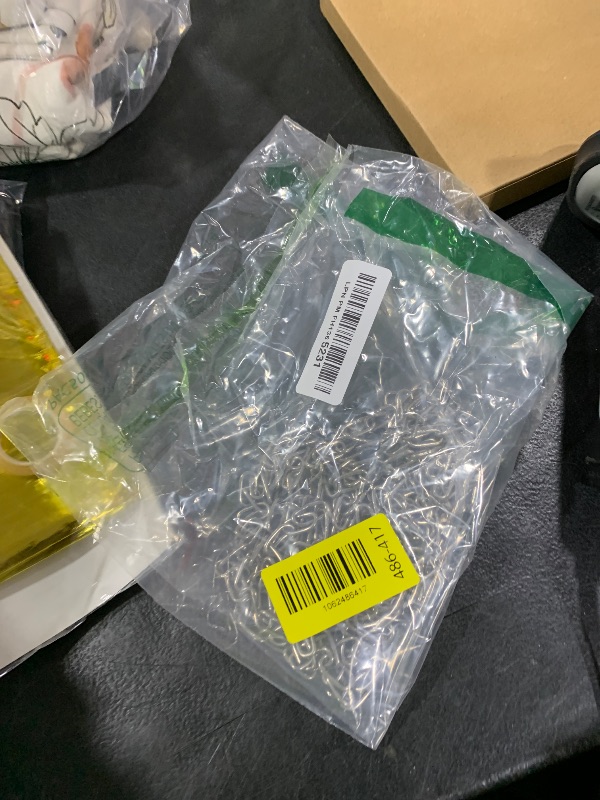 Photo 1 of 10 Feet SUS304 Stainless Steel Chain, Hanging Chain Link Light Duty Chain, Heavy Duty Hanging Chain for Home Outdoor Camping, Thickness 0.08 inches