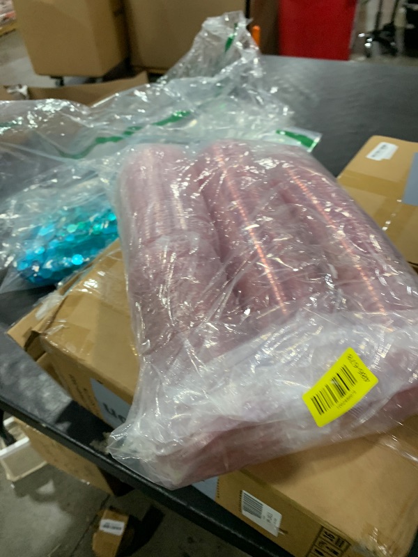 Photo 1 of 100 Sets Disposable Stemless Glasses With Strawless Sip Lids,PET Drinking Cups,Clear Plastic Coffee Cup for Iced Coffee, Smoothie, Cold Beverage, Drink Shop and Christmas Party Supply (Pink, 12 oz)