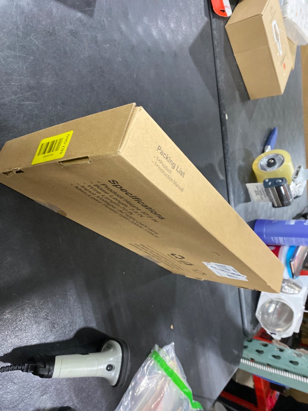 Photo 1 of EDISHINE LED Corner Floor Lamp, Minimalist Dimmable Mood Light, Adjustable Height, 57.5" Tall Floor Lamp for Bedroom, Living Room, Home Office, 3000K Warm White Light, Silver