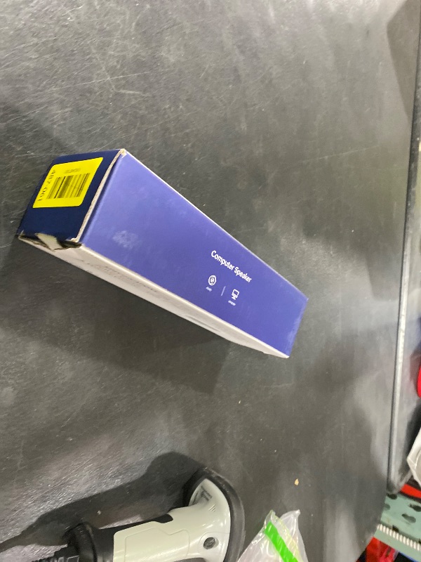 Photo 1 of Cirqon Computer Speakers for Desktop PC Monitor, Easy Volume Knob, Sturdy Clamp, Basic Sound, Laptop Speakers with Compact Design, USB/USB C Adapter for Power and Audio(Black)