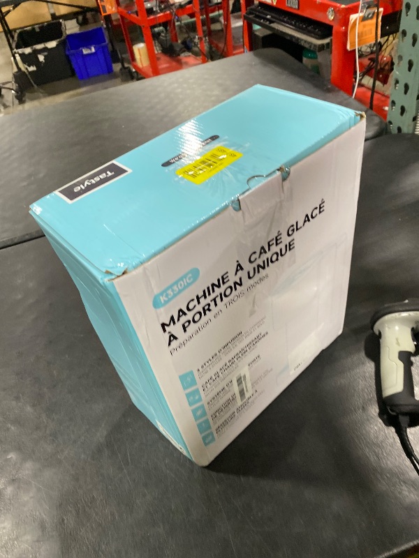 Photo 1 of Tastyle Single Serve Coffee Maker, Iced and Hot Coffee Machine for K Cup & Grounds, Compact Design, 40oz Removable Water Reservoir, 6 to 24 Oz Brew Sizes, Fits 7.3" Travel Mug, Black