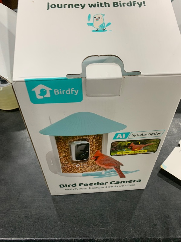 Photo 1 of NETVUE by Birdfy Smart Bird Feeder with 2K AI Camera, Auto Capture Videos & Motion Detection, Live Steam, Wireless Wildbird Watching, Ideal Gift for Outdoor Backyard Birder(AI by Subscription)