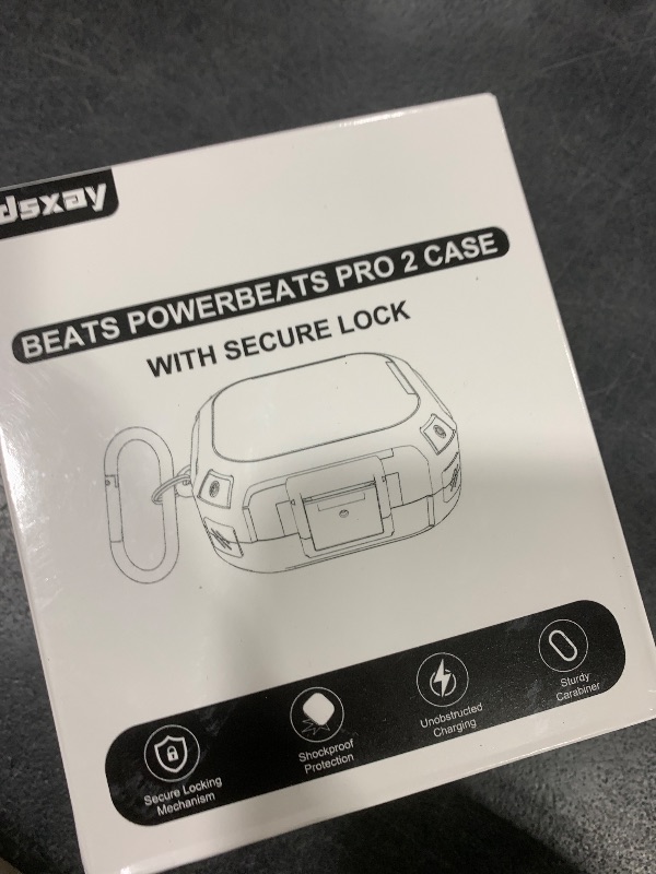 Photo 1 of [Upgrade Secure Lock] for Beats Powerbeats Pro 2 Case Cover, LDSXAY Carbon Fiber Shockproof Protective Cover for Powerbeats Pro 2 2025 with Cleaner Kit & Carabiner (Black)