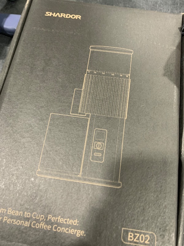 Photo 1 of SHARDOR All-Metal Single-Dose Coffee Grinder – Quiet DC Motor, Home-use Espresso Grinder, Burr Coffee Grinder, with 80 Settings and an LED Power Display?Black