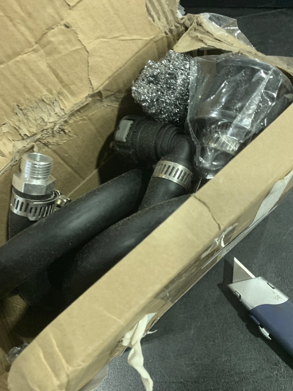 Photo 1 of POSENG Oil Catch Can Baffled Oil Separator Tank Compatible with Ford F150 5.0L 2.7EB 3.5EB 11-22, Expedition 3.5L EcoBoost 18-22 with Breather Filter 350ml Black HTRACING