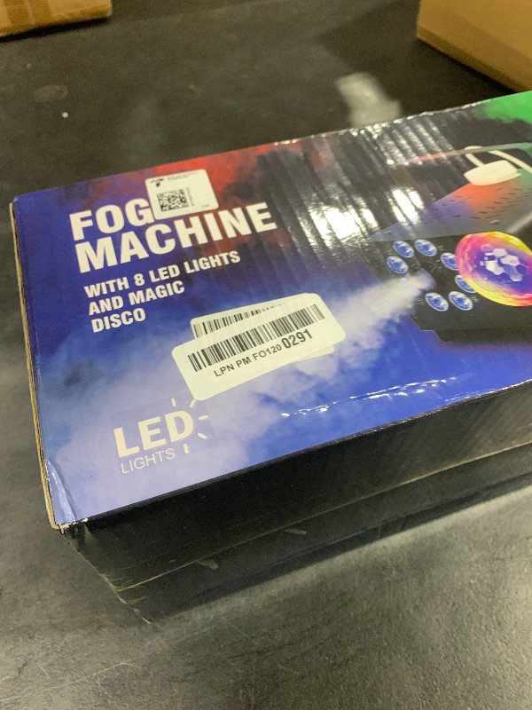 Photo 1 of Dashsafe 1200W Fog Machine, Smoke Machine Fog with Disco Ball Lights, 6000CFM with 13-Color LED Effects, Wired And Wireless Remote Controls, Ideal for Indoor, Outdoor, Wedding, Parties, and Halloween