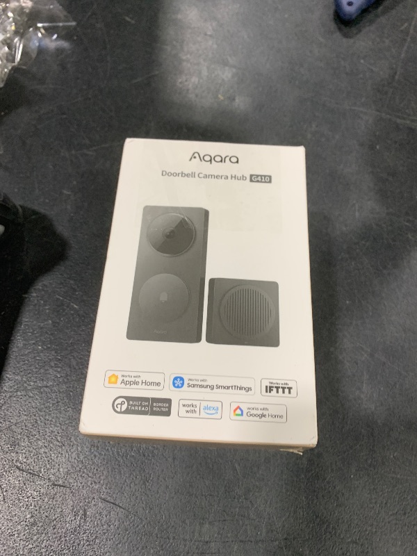 Photo 1 of Aqara Smart Doorbell Camera G410 with Chime, 2K, HomeKit Secure Video, 2-Way Audio, Built-in Matter Hub, Wireless/Wired, Supports Apple Home, Alexa, Google, Home Assistant, 2.4G/5GHz Wi-Fi, Black