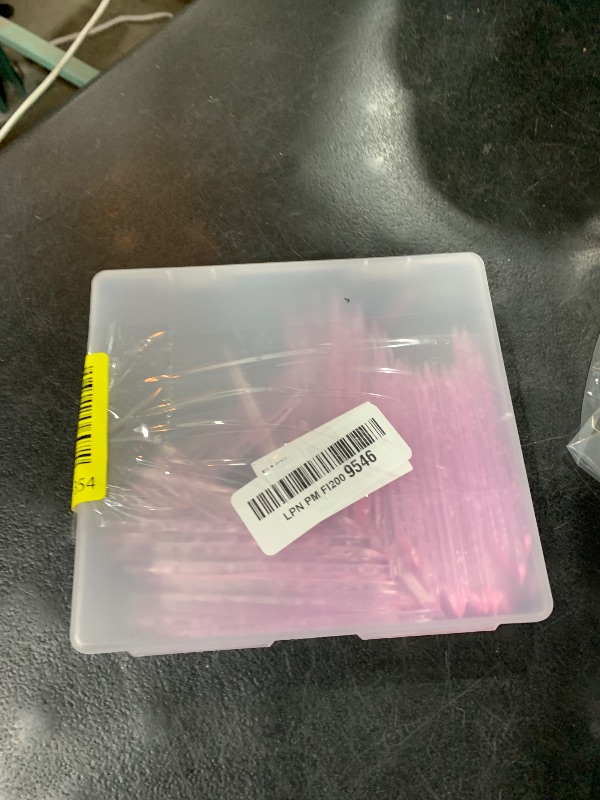 Photo 1 of 100 PCS Nail Sticks, 100 PCS Mini Nail Files Double Sided Nail Buffer, Nail Care Sticks, Cuticle Manicure and Pedicure Stick for Fingernail, Cleaning Cuticle Stick - Pink