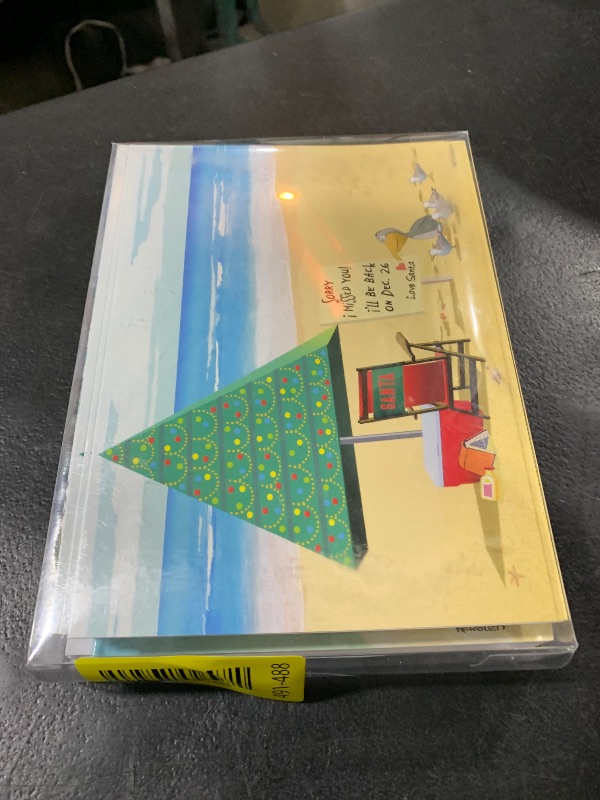 Photo 1 of Stonehouse Collection Beach Christmas Card Variety Pack - 24 Beachy Cards & Envelopes - 8 Designs, 3 Cards Per Design - Assortment #1